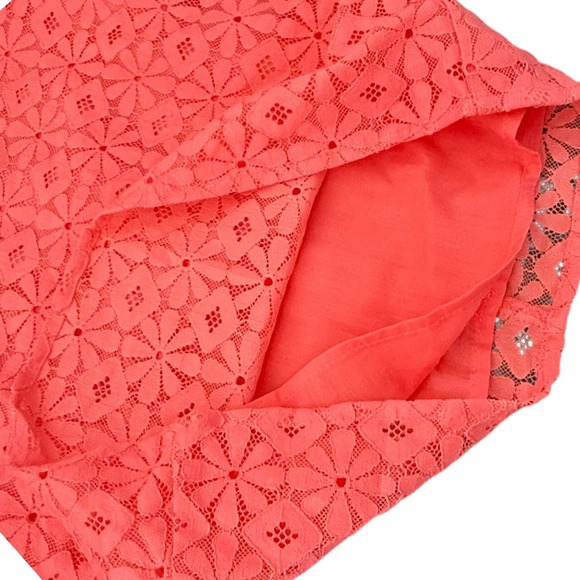 The Children's Place Toddler Girls 3T Floral Daisy Lace Shift Dress 3T Coral NEW - Picture 8 of 8